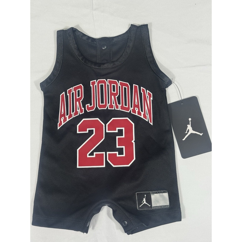 Air Jordan Infant One Piece Romper Jersey Black Size newborn NWT